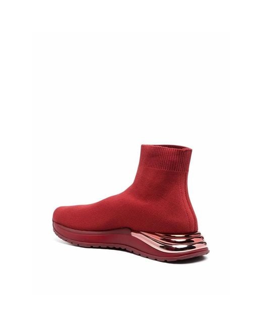 Ferragamo Red Ladies Sneakers, Us