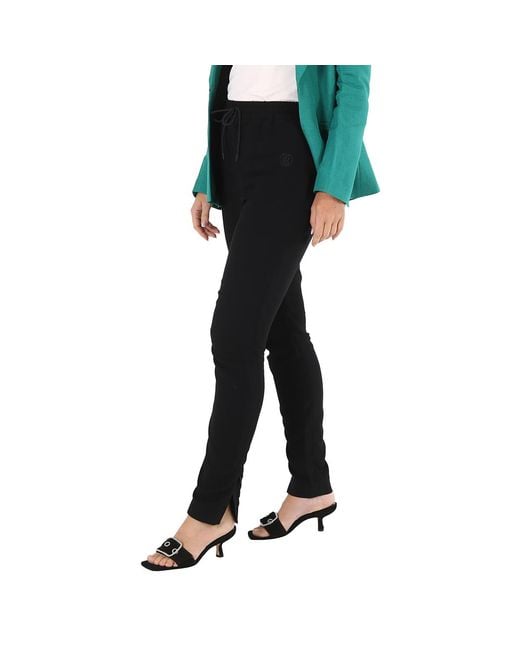 Burberry Black Ladies Zip Detail Jodhpur Leggings, Brand Size 4 (Us