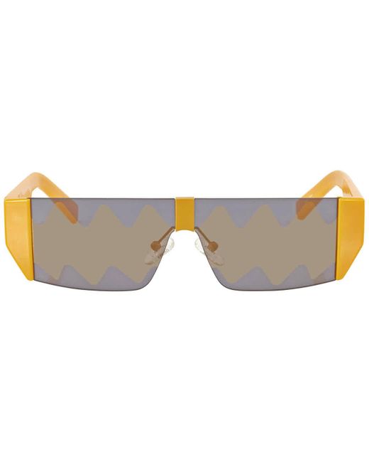 Guess Gray Yellow Square Sunglasses Gu8207 X J Balvin 39c 66