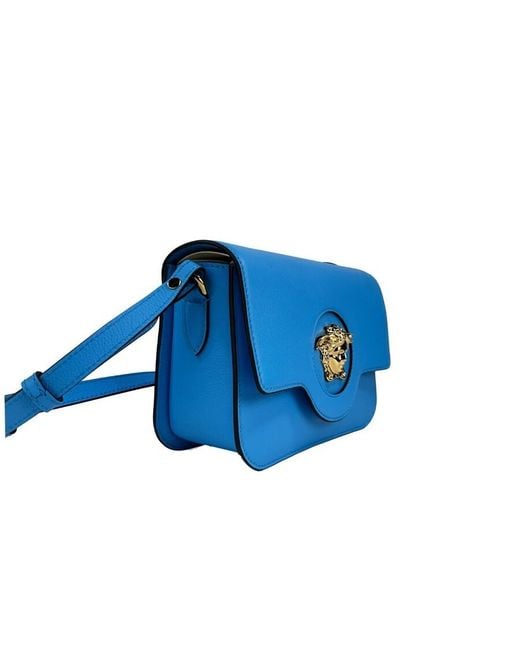 Versace Blue La Medusa Shoulder Bag