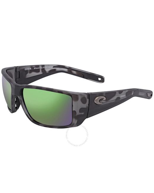 Costa Del Mar Blackfin Pro Green Mirror Rectangular Sunglasses 6s9078 907813 60 for men