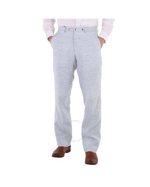 Burberry Gray Light Melange Tailored Trousers for men