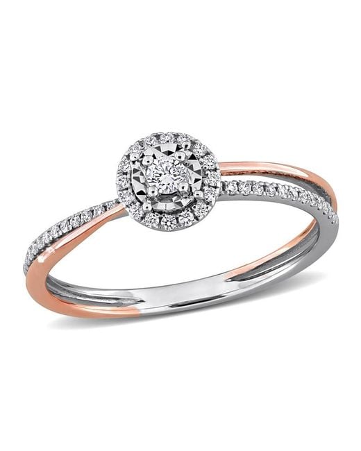 Created Forever Metallic 1/6 Ct Lab Grown Diamond Ring for men