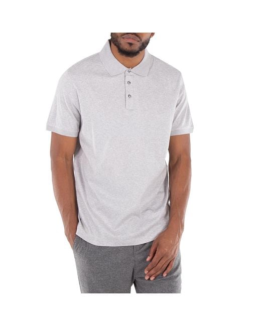 Boss White Regular Fit Short Sleeve Cotton Polo Shirt for men