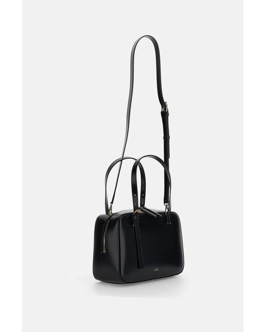 A.P.C. Black Virginie Box Bag