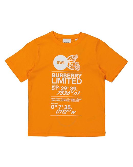 Burberry shirt orange hotsell