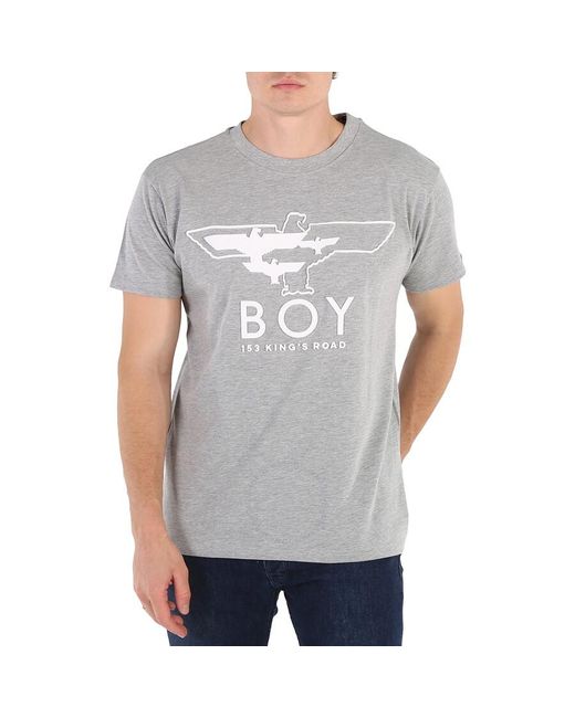 BOY London Gray Cotton Boy Myriad Eagle T-shirt for men