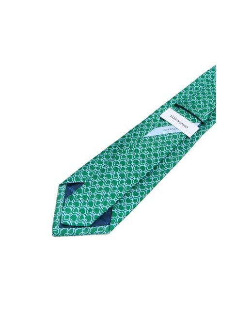 Ferragamo Green Ferragamo 4-Papillon Tie for men