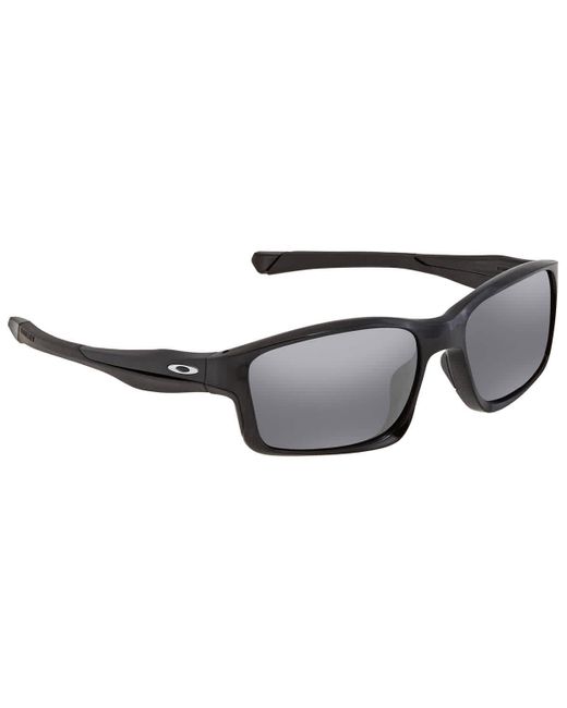 Oakley Chainlink Black Iridium Rectangular Sunglasses -924701-57