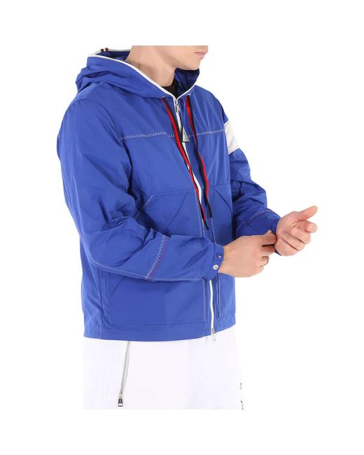 Moncler Blue Fujio Logo-patch Hooded Jacket for men