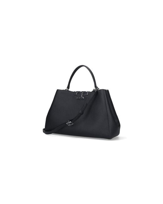 Tory Burch Black Eleanor Satchel Leather Bag