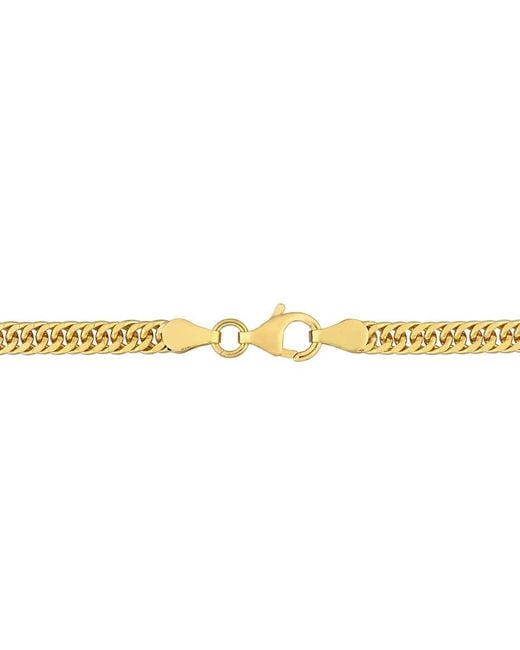 Amour Metallic Double Curb Link Chain Necklace