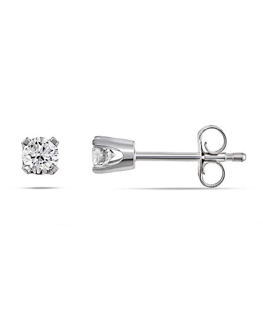 Amour Metallic 1/5 Ct Tw Diamond Stud Earrings