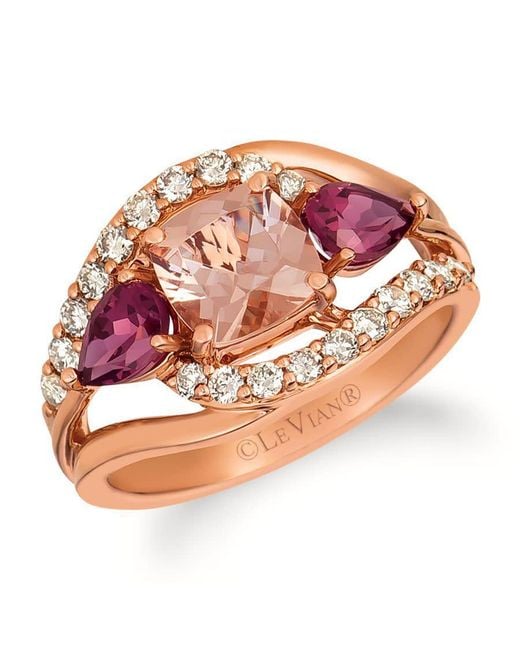 Le Vian Pink Peach Morganite Rings Set for men