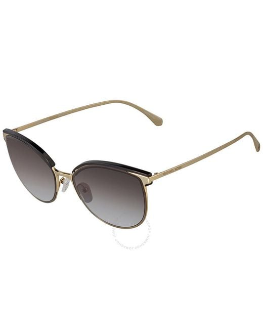 Michael Kors Gray Dark Gradient Round Sunglasses Mk1088 10148g 59