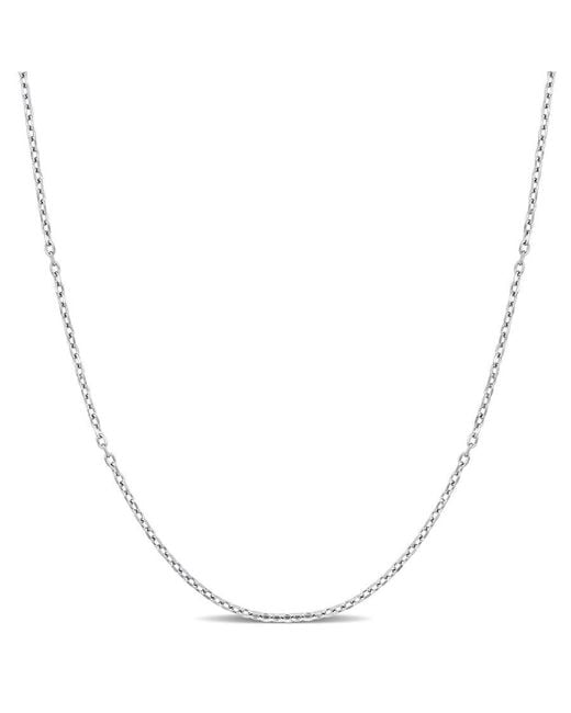 Amour Metallic Diamond Cut Cable Chain Necklace