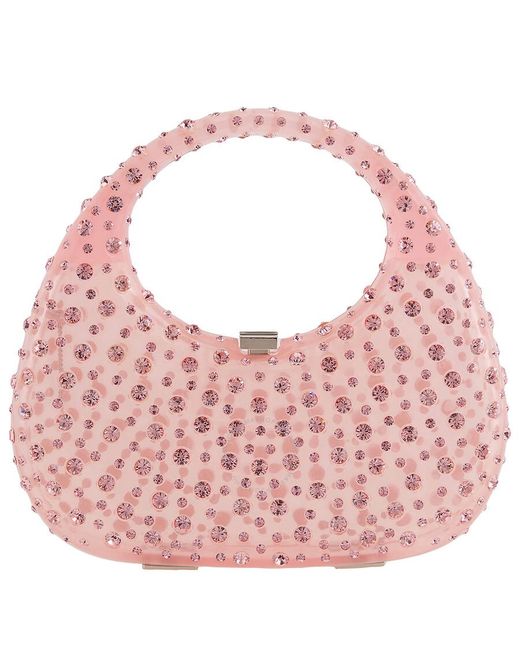 L'ALINGI Pink Meleni Crystal Resin Bag