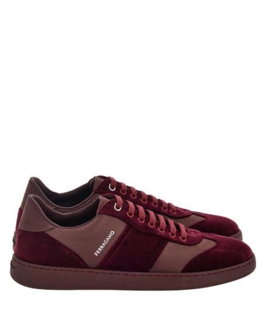 Ferragamo Red Dracone Low-Top Sneakers for men