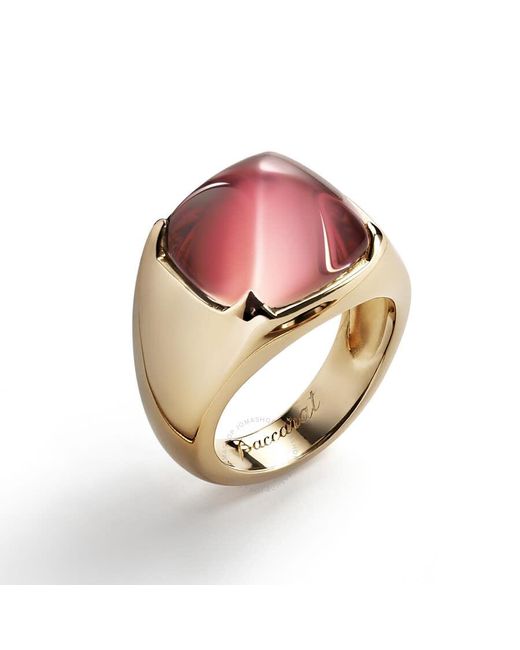 Baccarat Pink Medicis Vermeil Crystal Ring 2803002