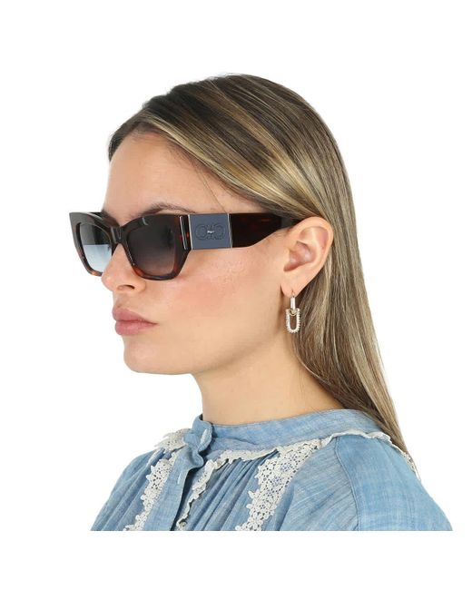 Ferragamo Brown Gradient Cat Eye Sunglasses Sf1059s 640 54