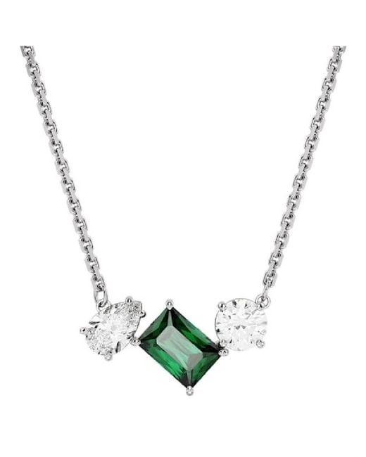 Swarovski Metallic Mesmera Rhodium Plated Mixed Cuts Necklace
