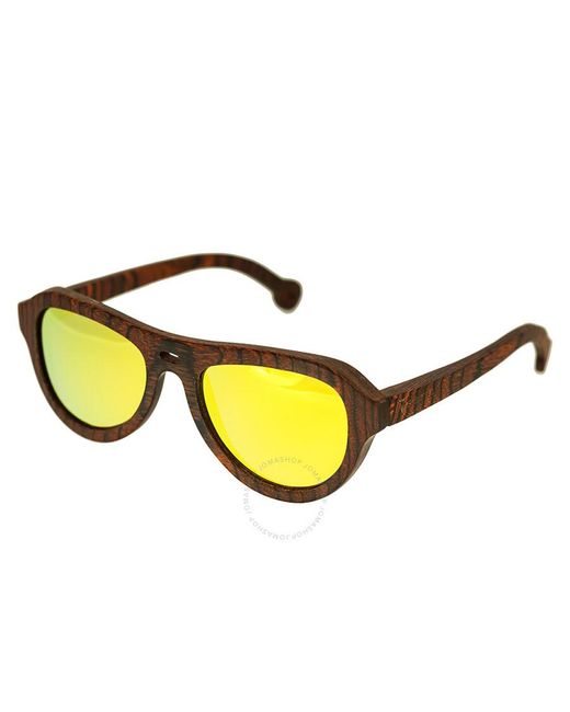 Spectrum Yellow Stroud Wood Sunglasses