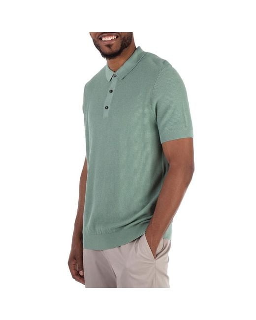 Boss Green Knitted Short Sleeve Polo Shirt for men