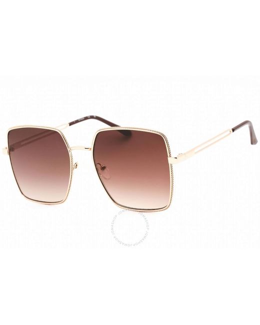 Guess Factory Brown Gradient Square Sunglasses Gf0419 28f 58