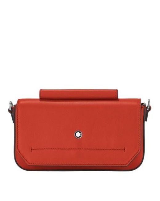 Montblanc Red Soft Mini Leather Bag