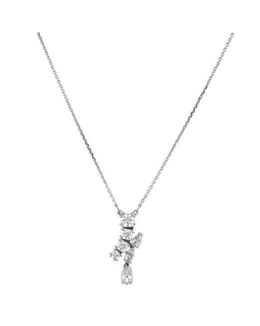 Swarovski Metallic Matrix Pendant Motif Rhodium Shiny