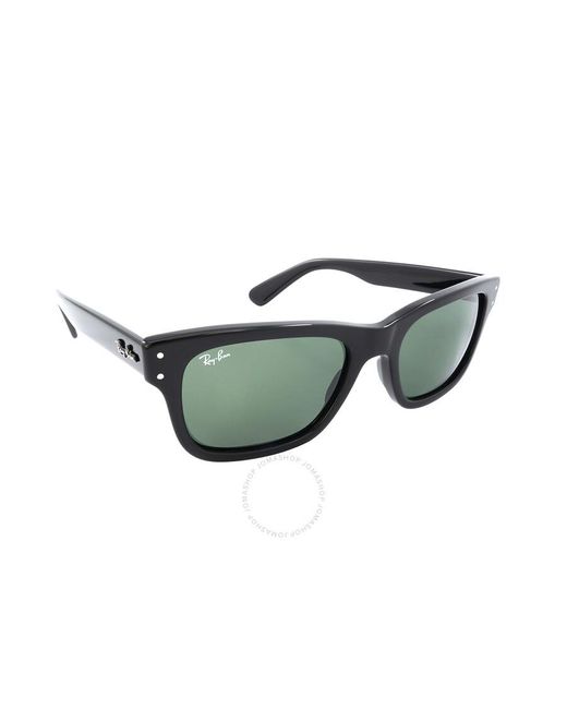 Ray-Ban Burbank Green Rectangular Sunglasses for men