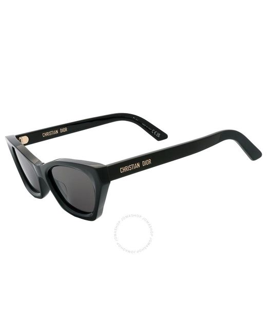Dior Black Grey Cat Eye Sunglasses Midnight B1i Cd40091i 01a 53