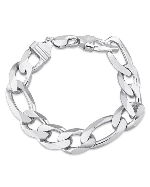 Amour Metallic 14.5Mm Figaro Chain Bracelet for men