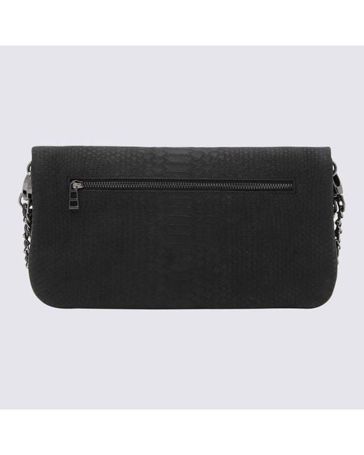 Zadig & Voltaire Black Leather Rock Soft Savage Crossbody Bag