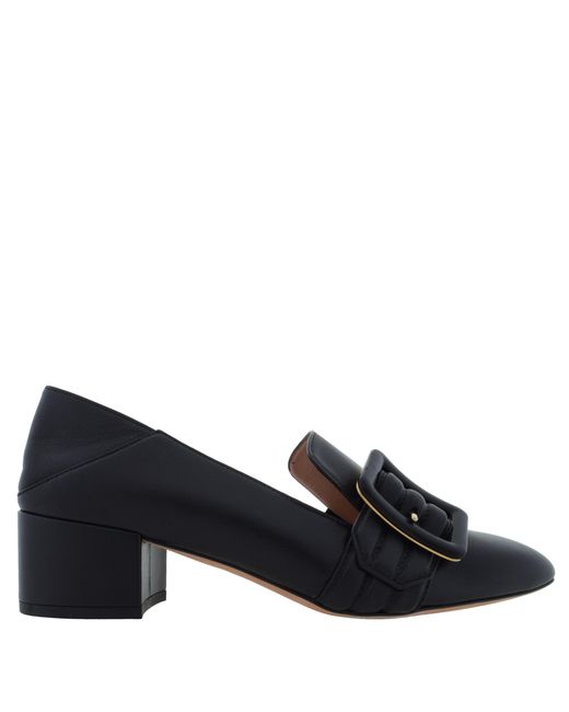Bally Black Janelle Buckle Leather Pumps, Brand Size 39 Us