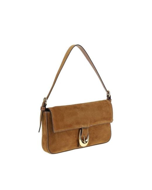 Staud Brown Harlow Shoulder Bag