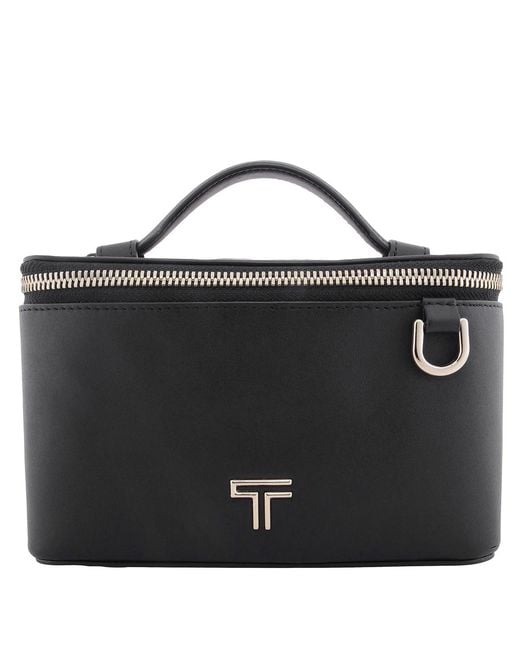 Tumi Black Voyageur Lex Small Train Case Crossbody