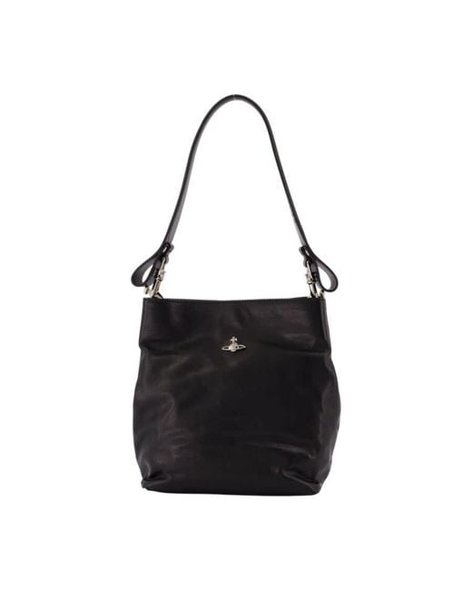 Vivienne Westwood Black Lottie Shoulder Bag