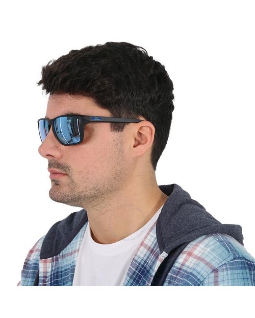 Oakley Blue Sylas Prizm Deep Water Polarized Rectangular Sunglasses Oo9448 944827 60 for men