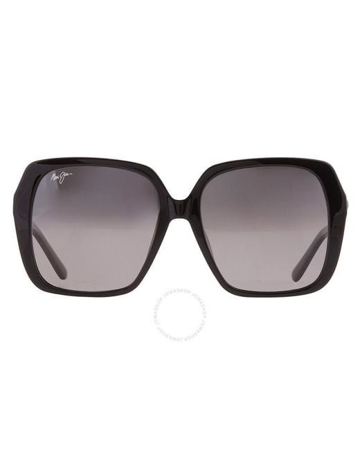 Maui Jim Brown Poolside Neutral Grey Square Sunglasses Gs838-02 55