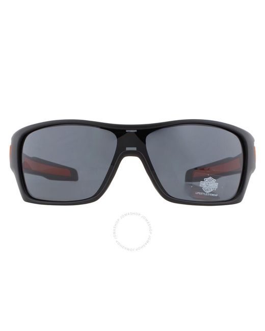 Harley Davidson Gray Smoke Wrap Sunglasses Hd0673s 02a 00 for men
