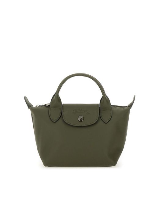 Longchamp Green Le Pliage Xs Handle Bag