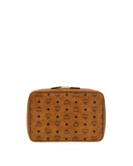 MCM Brown Ottomar Travel Case