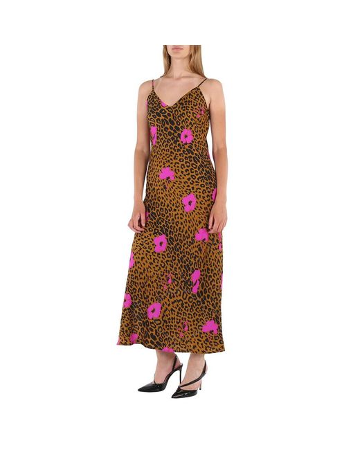 Essentiel Antwerp Red Essentiel Shelly Leopard Print Dress