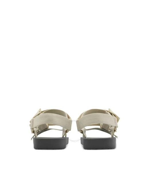 Burberry Natural Trek Equestrian Knight Sandals, Brand Size 35 Us