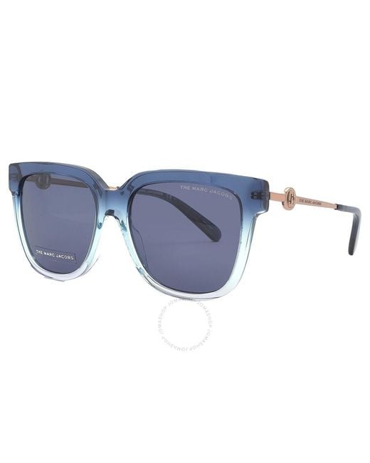 Marc Jacobs Blue Square Sunglasses Marc 580/s 0zx9/ku 55