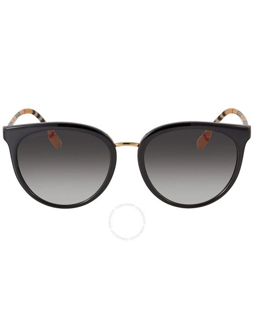 Burberry Brown Grey Gradient Phantos Sunglasses
