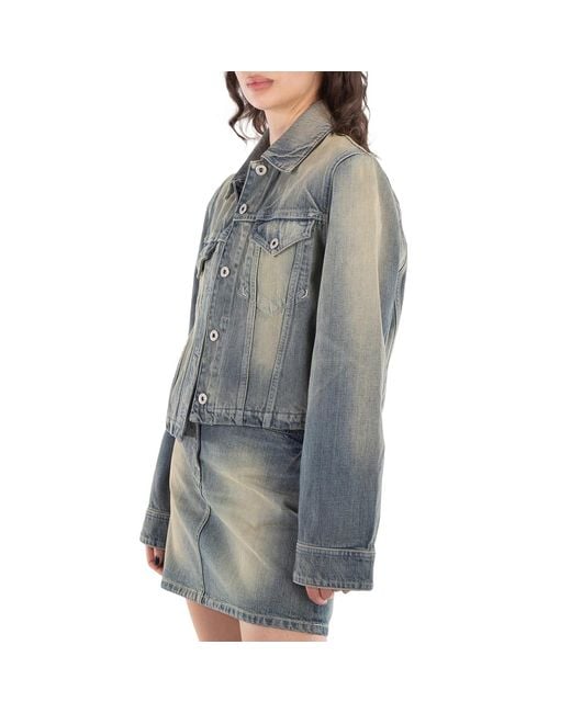KENZO Gray Embroidered Logo Long Sleeve Jacket