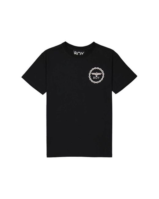 BOY London Black Short Sleeve Eagle Backprint T-shirt for men