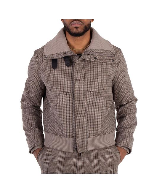 Emporio Armani Brown Long Sleeve Wool Jacket, Brand Size 50 (Us for men